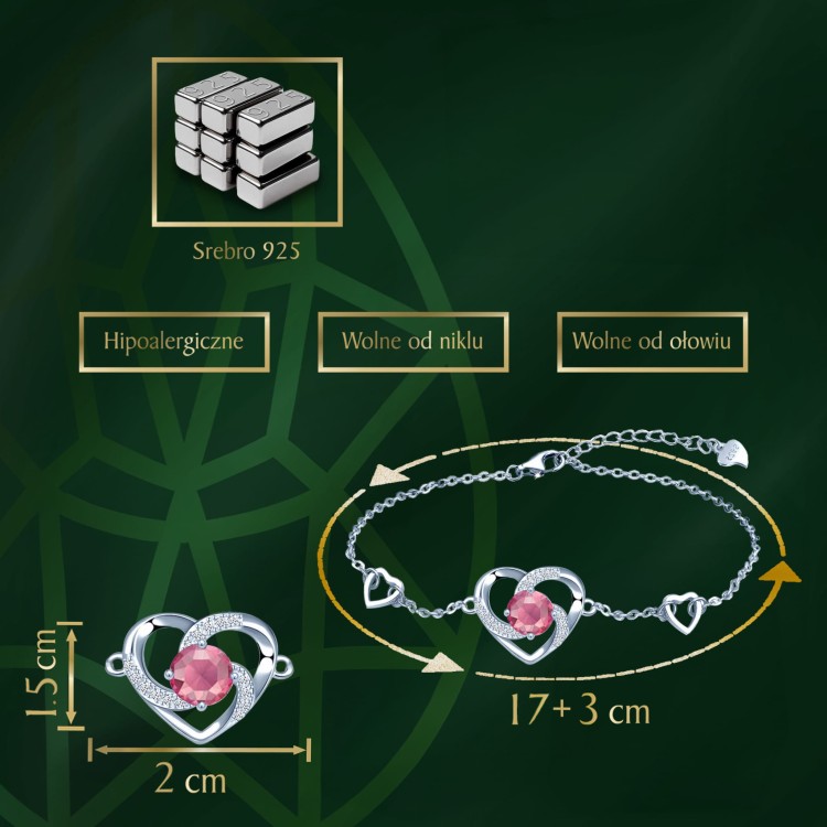 Bransoletka serce