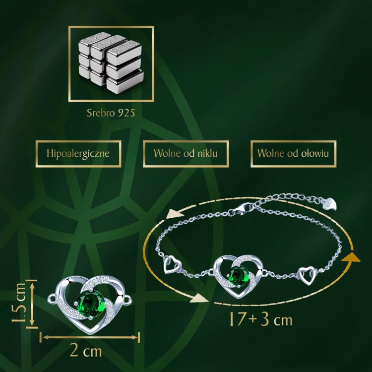 Bransoletka serce