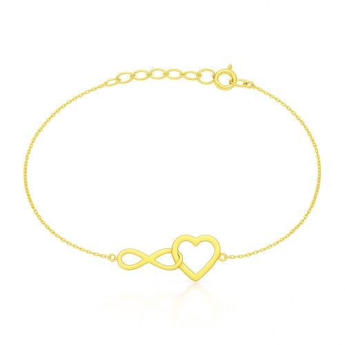 Bransoletka Serce ze Znakiem Nieskończoności