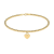 Złota bransoletka z kulek