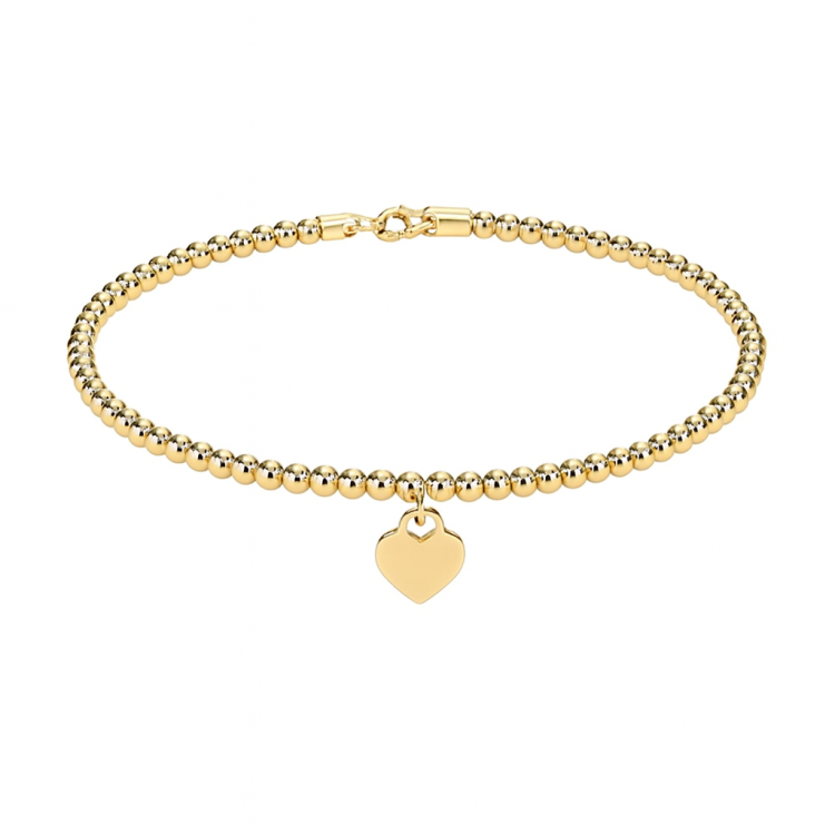 Złota bransoletka z kulek