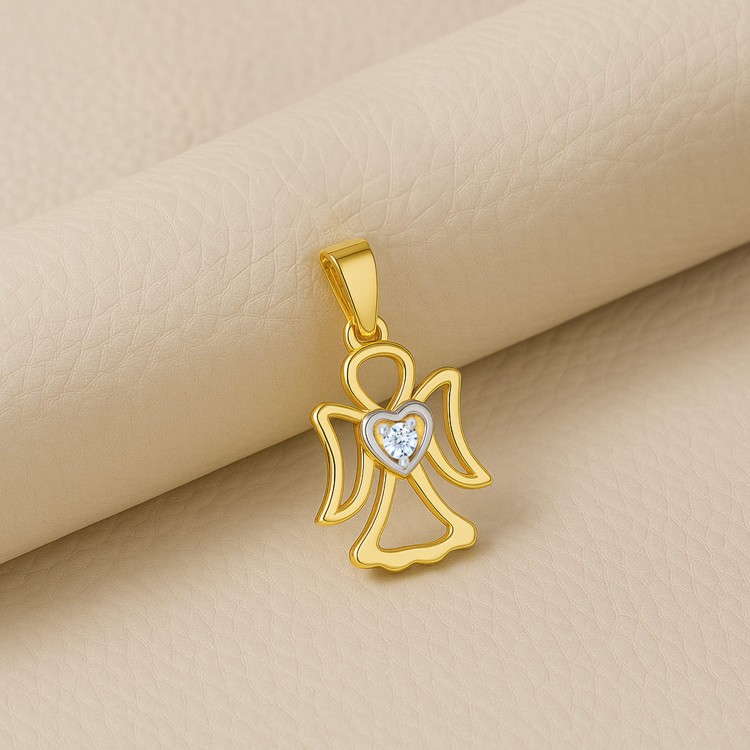 Zawieszka Aniołek z Cyrkonią