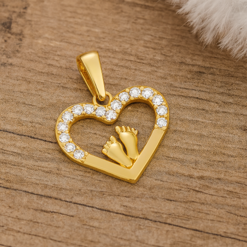 Złota zawieszka na chrzest