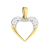 Złota zawieszka serce