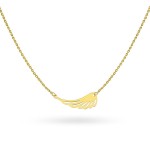 Złoty Naszyjnik Próba 585 z Zawieszką Skrzydło Anioła