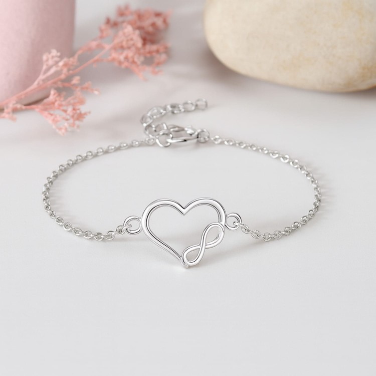 Bransoletka Serce z Nieskończonością