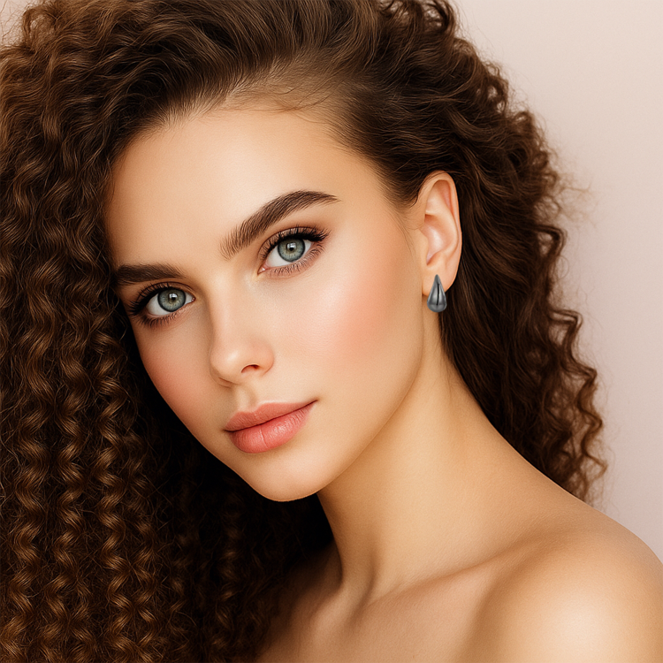 Kolczyki Czarne Krople