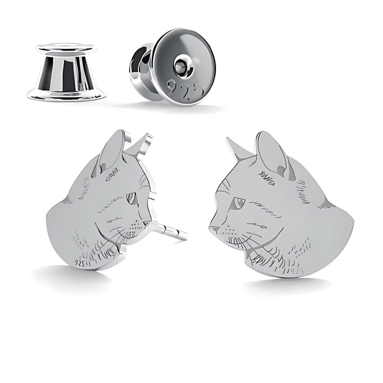 Kolczyki Sztyfty Kotek