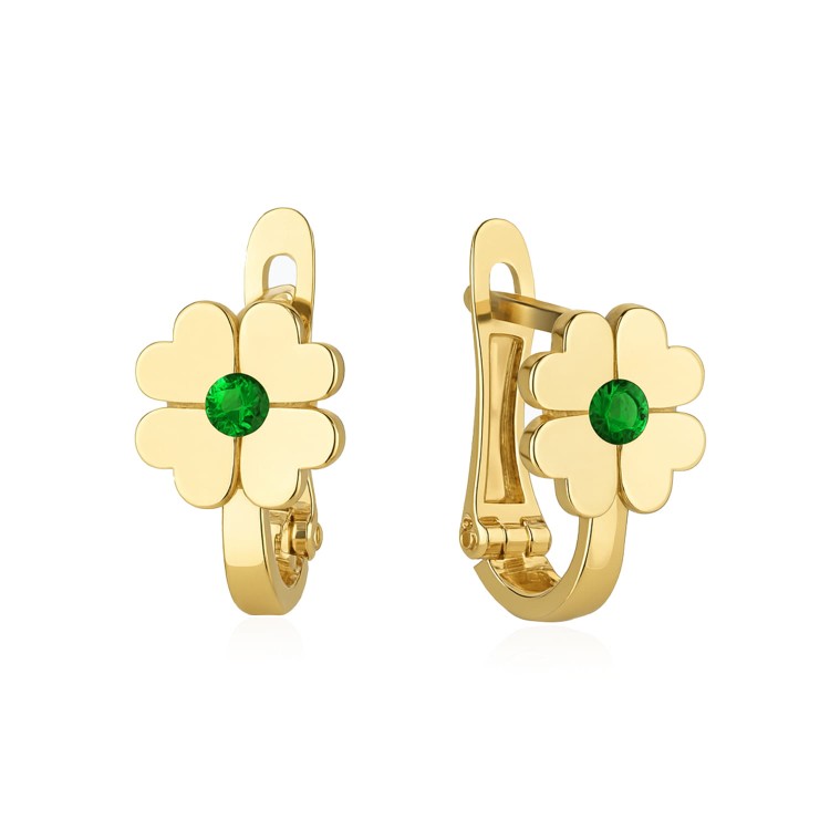 Kolczyki Czterolistna Koniczyna