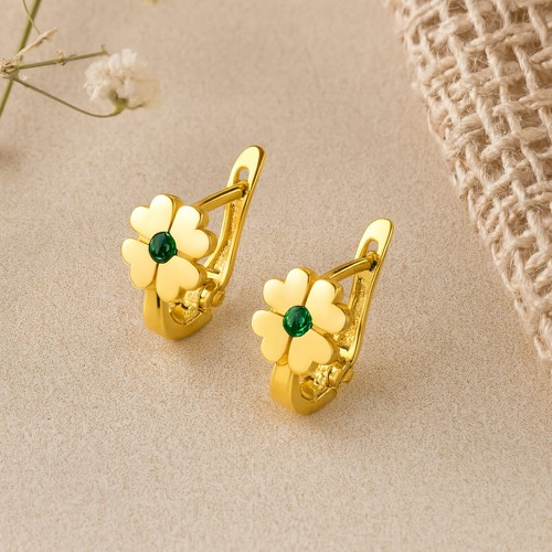 Kolczyki Czterolistna Koniczyna