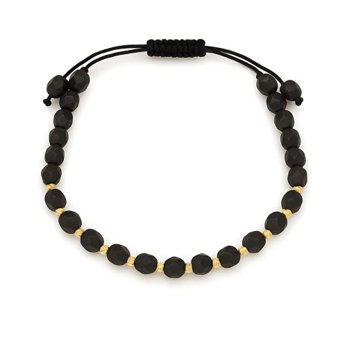 Bransoletka pozłacana z kamieniami