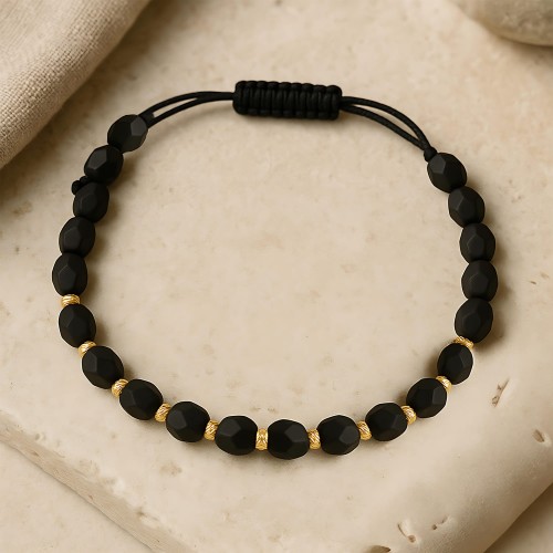 Bransoletka pozłacana z kamieniami