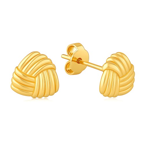 Kolczyki Trójkątne Zaplatane