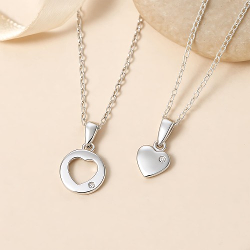 Komplet Biżuterii Serce