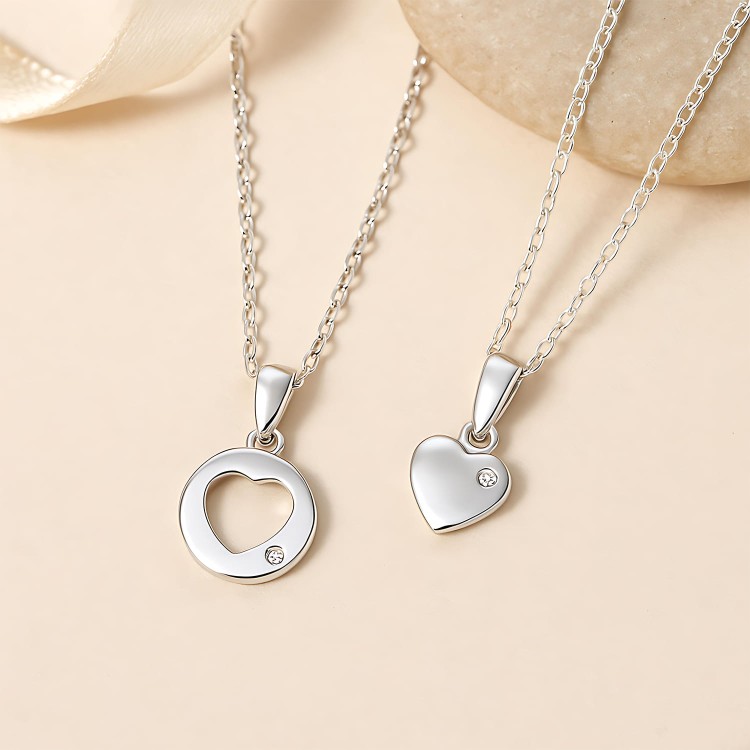 Komplet Biżuterii Serce