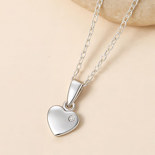 Srebrny Naszyjnik Serce