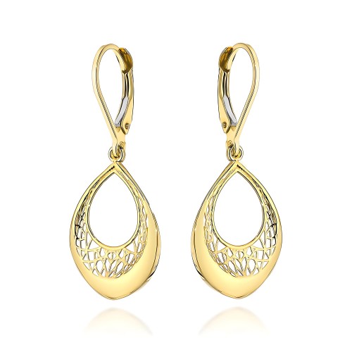 Złote Kolczyki Łezki