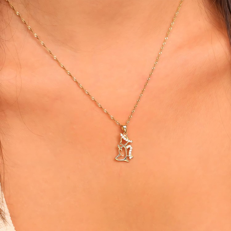 Złoty Naszyjnik Aniołek