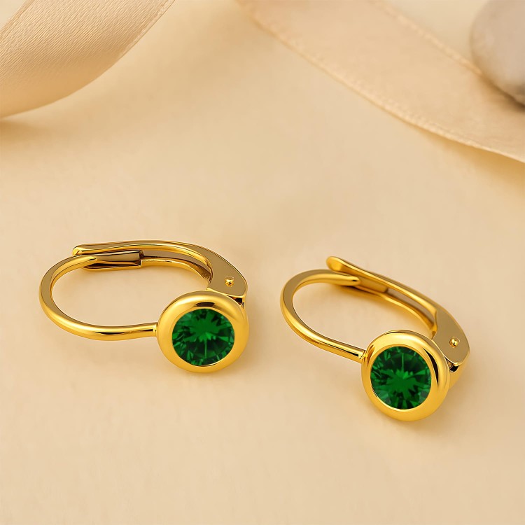 Złote Kolczyki z Cyrkonią