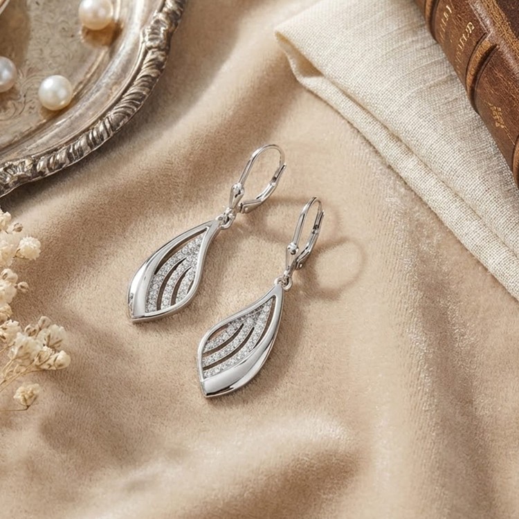 Srebrne Kolczyki Łezki