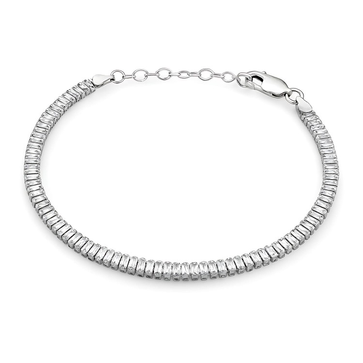 Srebrna Bransoletka z Cyrkoniami