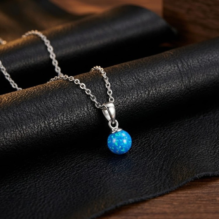 Naszyjnik Kulka Opal