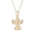 Pozłacany Naszyjnik Aniołek