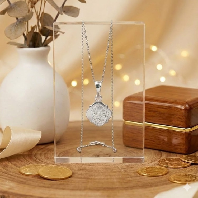 Naszyjnik z Łańcuszkiem Matka Boża