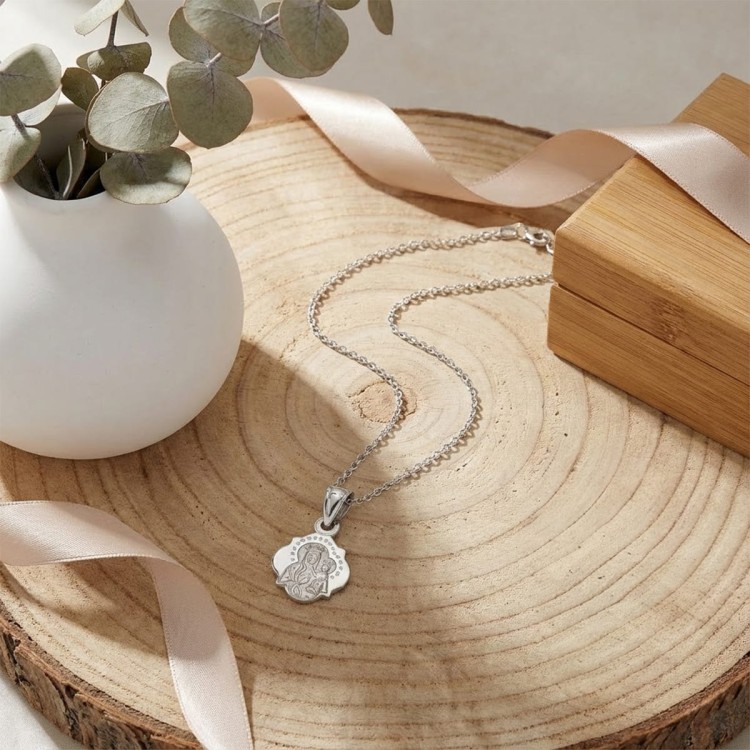 Naszyjnik z Łańcuszkiem Matka Boża