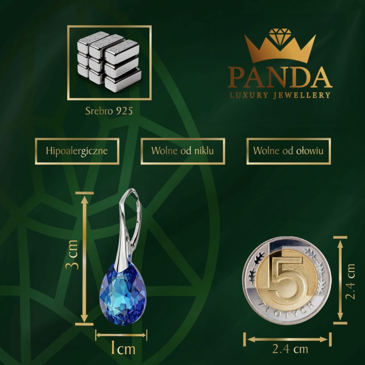 Kolczyki Bermuda Blue