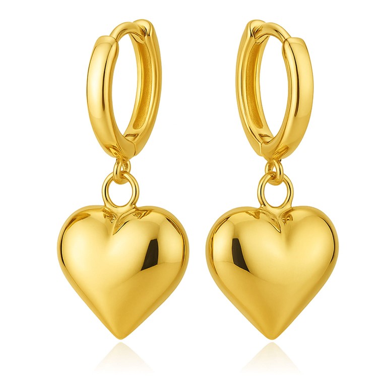 Kolczyki Serca Dmuchane