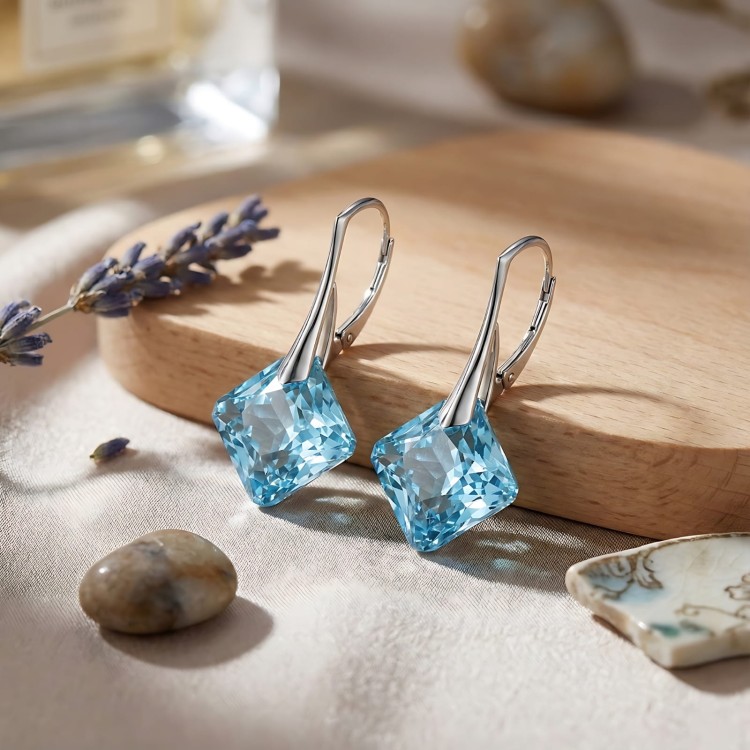 Kolczyki srebrne kwadraty