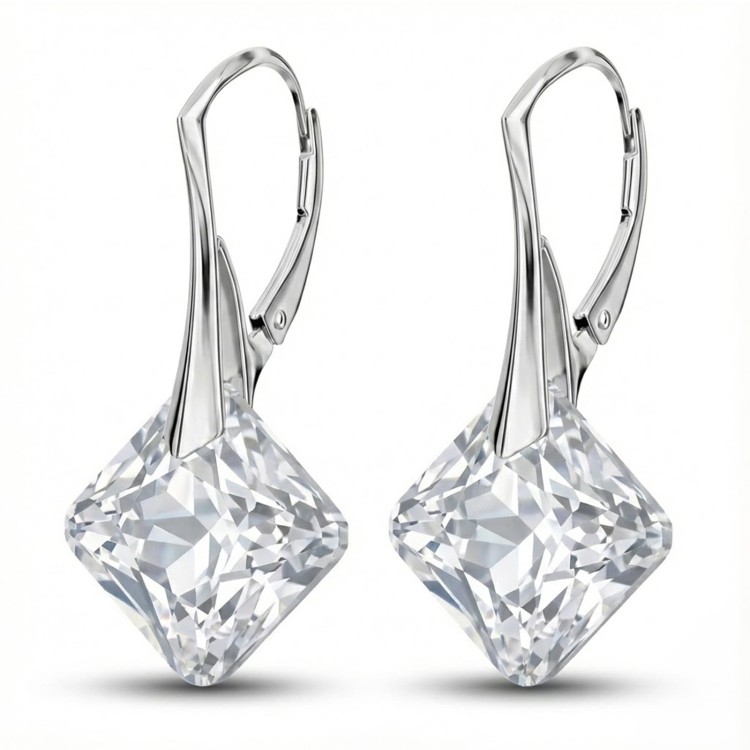 Kolczyki srebrne kwadraty