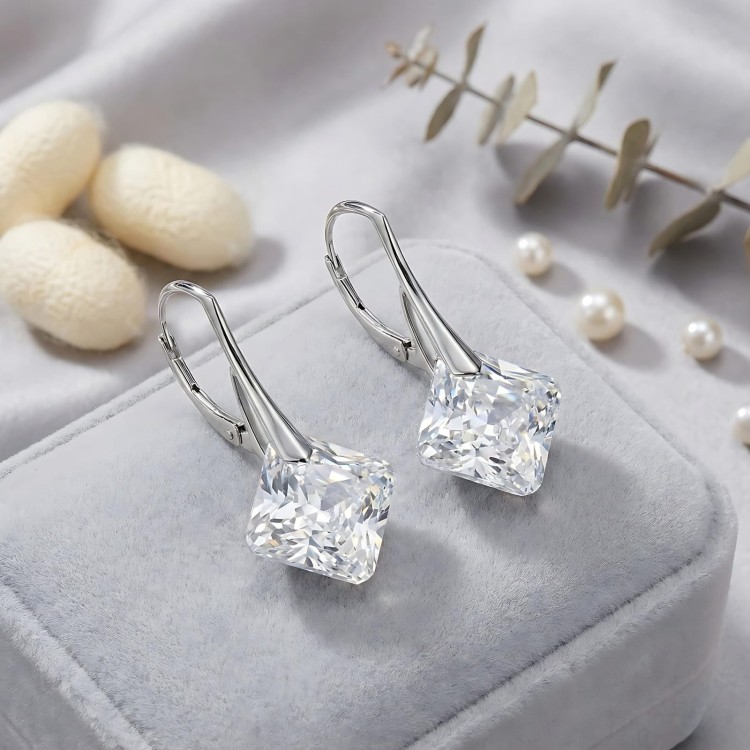 Kolczyki srebrne kwadraty