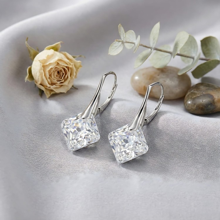 Kolczyki srebrne kwadraty