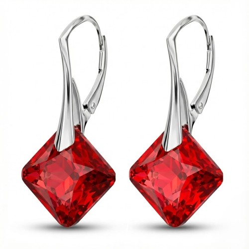 Srebrne kolczyki kwadraty