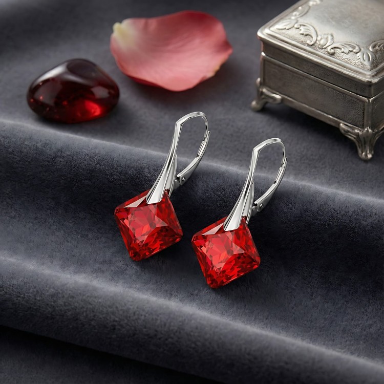 Srebrne kolczyki kwadraty