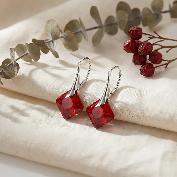 Srebrne kolczyki kwadraty