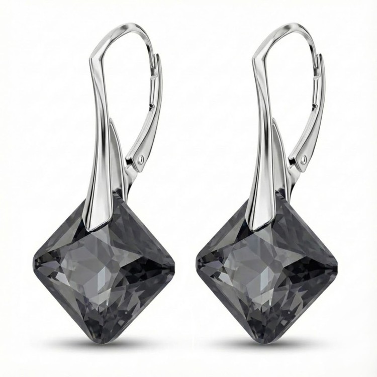 Srebrne kolczyki kwadraty