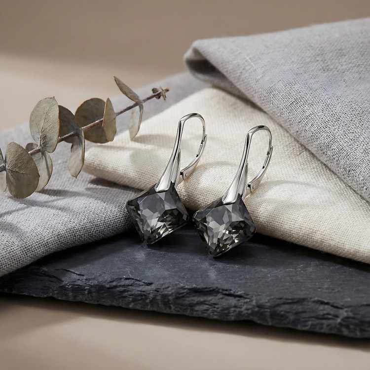 Srebrne kolczyki kwadraty