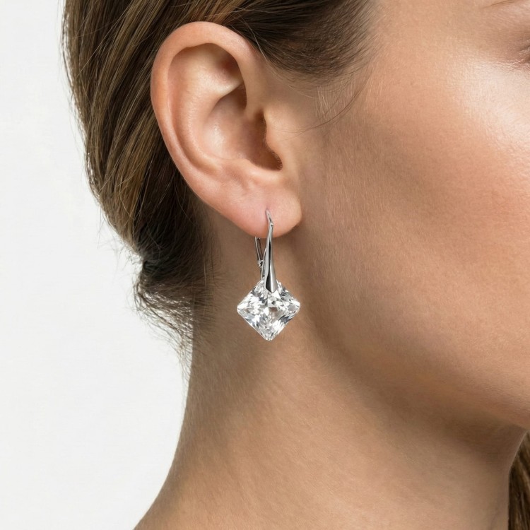 Kolczyki srebrne kwadraty