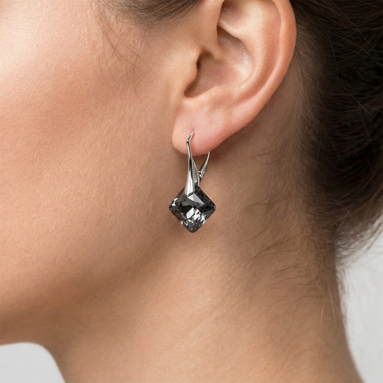 Kolczyki srebrne kwadraty