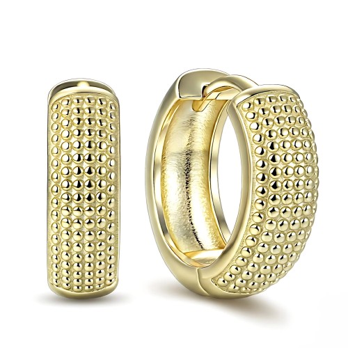 Pozłacane kolczyki kółka