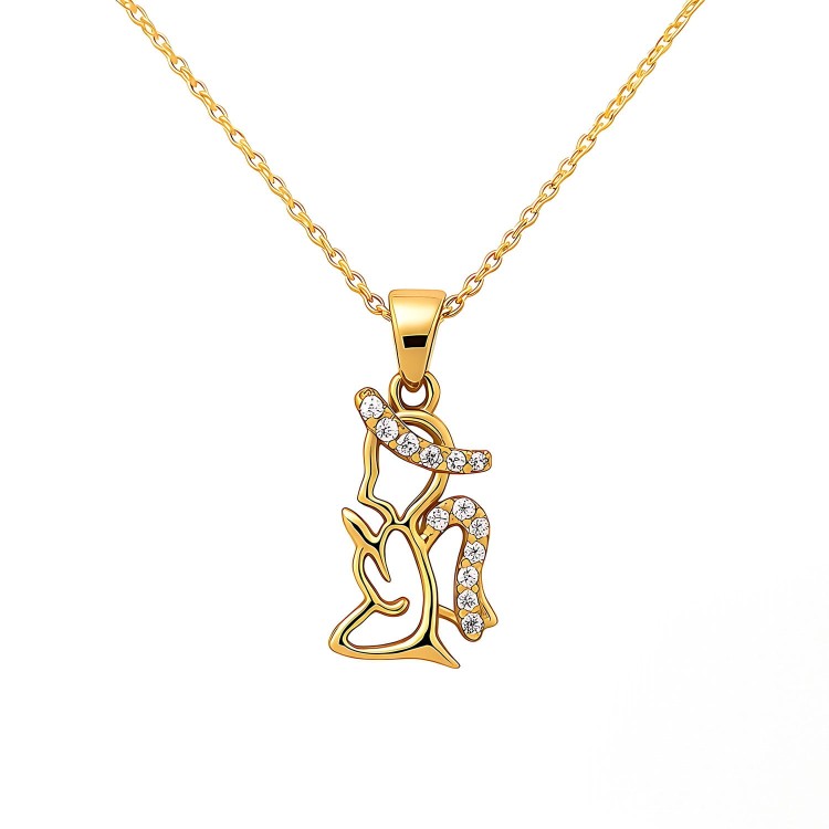 Złoty Naszyjnik Aniołek