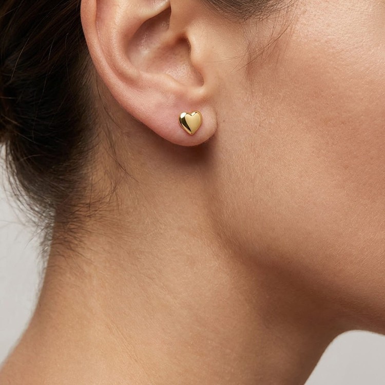 Kolczyki sztyfty serduszka