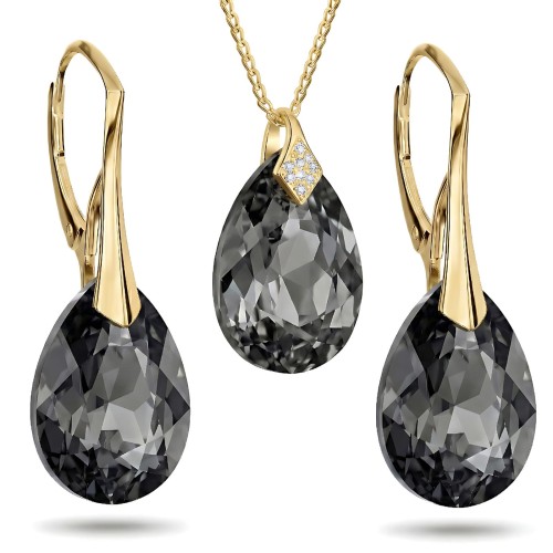 Komplet Biżuterii Pozłacanej