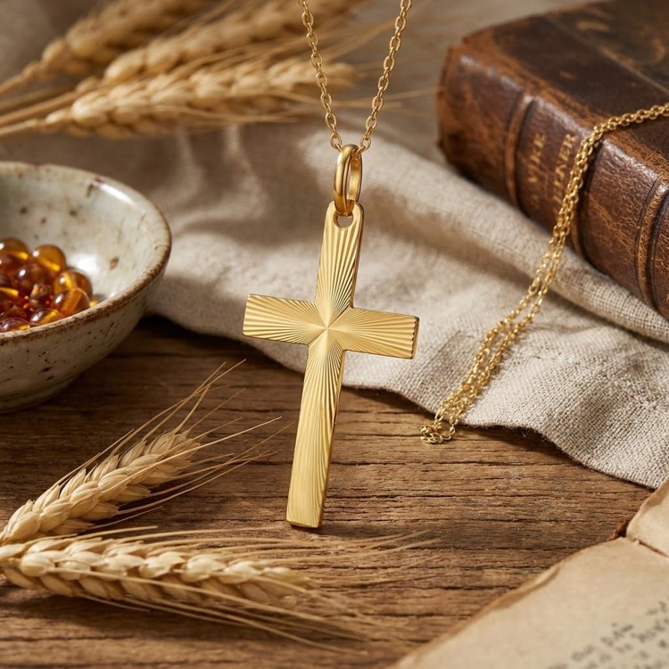 Naszyjnik Złoty 585 z Krzyżykiem