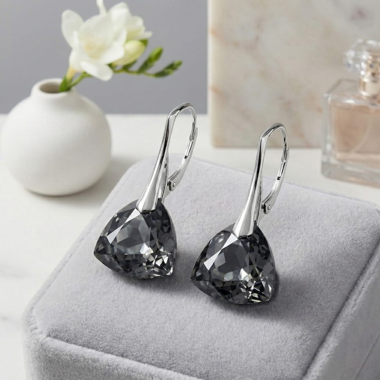 Kolczyki Srebrne Trójkąty