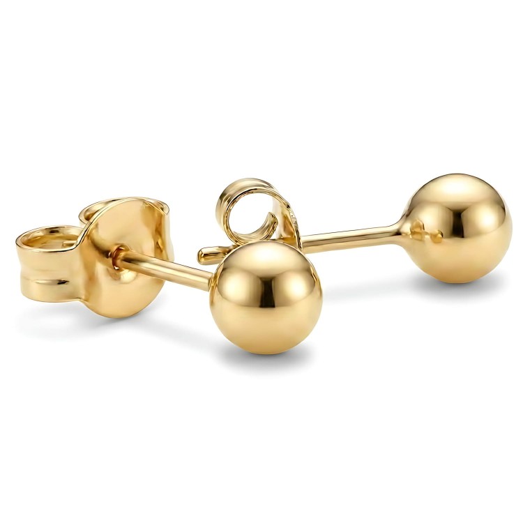 Złote Kolczyki Kulki
