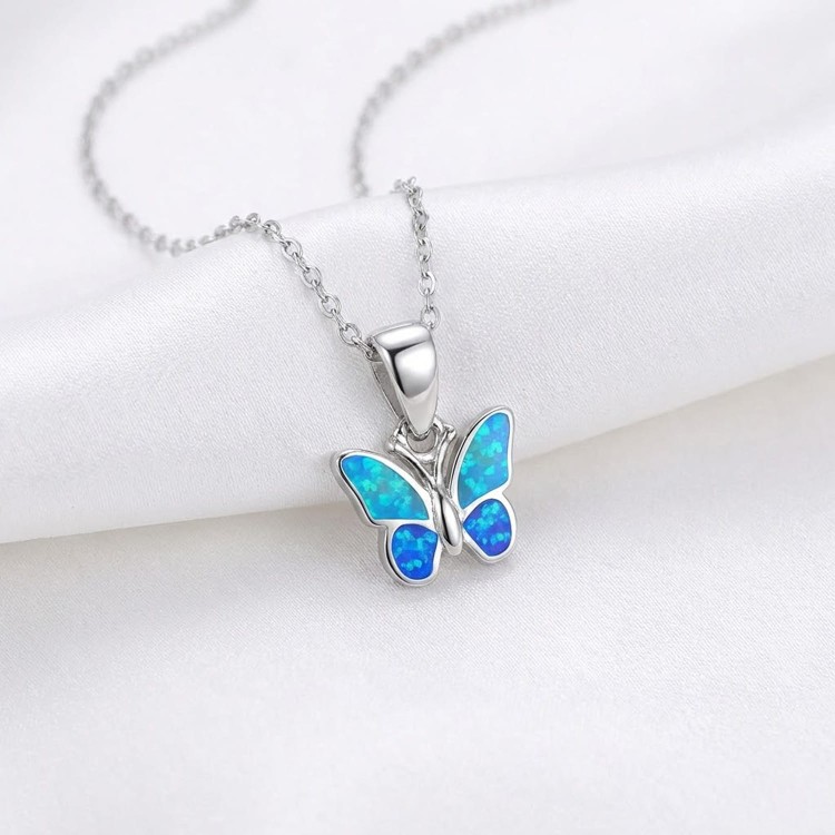 Naszyjnik Motyl Opal